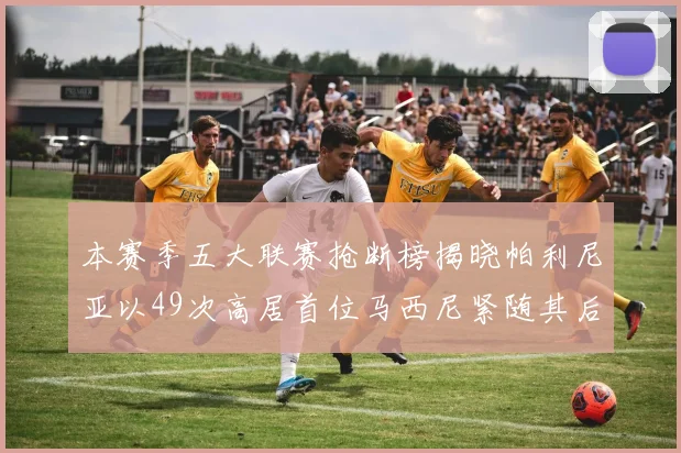 本赛季五大联赛抢断榜揭晓帕利尼亚以49次高居首位马西尼紧随其后